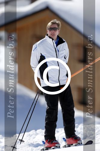 Lech, 18 Februari 2013 Fotoshoot Kon. huis in Lech tijdens de wintersportvakantie met o.a.: Koningin Beatrix, Prins Willem Alexander, Prinses Maxima, Prinses Amalia, Prinses Alexia en Prinses Ariane.
Foto Peter Smulders BV