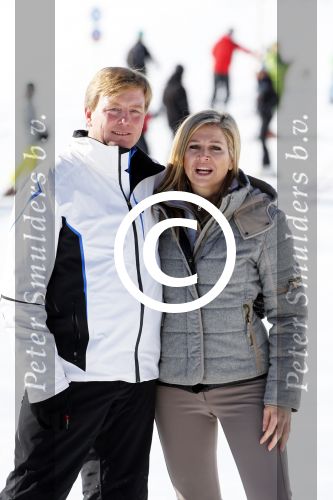 Lech, 18 Februari 2013 Fotoshoot Kon. huis in Lech tijdens de wintersportvakantie met o.a.: Koningin Beatrix, Prins Willem Alexander, Prinses Maxima, Prinses Amalia, Prinses Alexia en Prinses Ariane.
Foto Peter Smulders BV