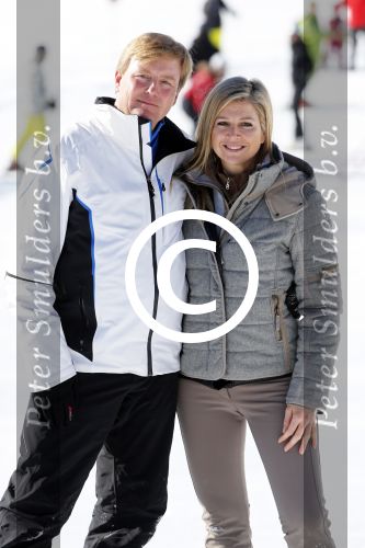 Lech, 18 Februari 2013 Fotoshoot Kon. huis in Lech tijdens de wintersportvakantie met o.a.: Koningin Beatrix, Prins Willem Alexander, Prinses Maxima, Prinses Amalia, Prinses Alexia en Prinses Ariane.
Foto Peter Smulders BV