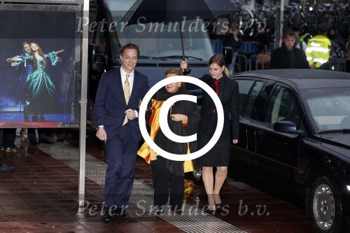 Utrecht 1 februari 2013
Koningin Beatrix viert haar 75e verjaardag in het beatrix theater in Utrecht. Prins jaime en prinses Christina
Peter Smulders bv