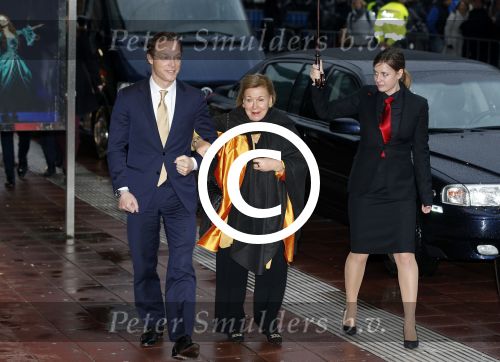 Utrecht 1 februari 2013
Koningin Beatrix viert haar 75e verjaardag in het beatrix theater in Utrecht. Prins jaime en prinses Christina
Peter Smulders bv