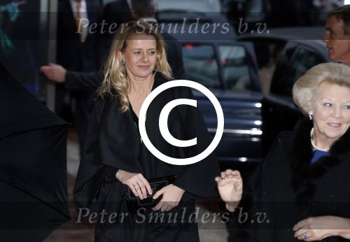 Utrecht 1 februari 2013
Koningin Beatrix viert haar 75e verjaardag in het beatrix theater in Utrecht. Koningin met prinses Mabel
Peter Smulders bv