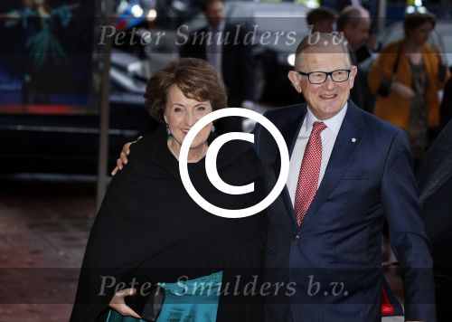 Utrecht 1 februari 2013
Koningin Beatrix viert haar 75e verjaardag in het beatrix theater in Utrecht. Pieter v Vollenhoven en prinses Margriet
Peter Smulders bv