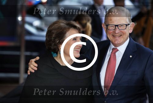 Utrecht 1 februari 2013
Koningin Beatrix viert haar 75e verjaardag in het beatrix theater in Utrecht. Pieter v Vollenhoven en prinses Margriet
Peter Smulders bv