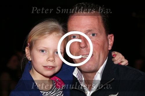 Hilversum 19 januari 2013
Opnames sterren dansen op het ijs in studio 24 gepresenteerd door Gerard Joling. Rob Geus met dochter
Peter Smulders bv