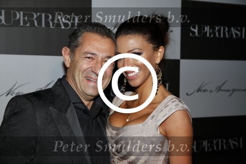 Amsterdam 26 januari 2013
Modeshow supertrash in manege bij het vondelpark. Roland Kahn met vriendin
Peter Smulders bv