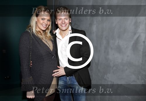 Hilversum 14 februari 2013
Presentatie nieuwe sbs6 programma Nederland Muziekland in de wisseloord studio.\'s in hilversum. Thomas Berge met zijn zwangere vriendin Myrthe Milius
Peter Smulders bv
