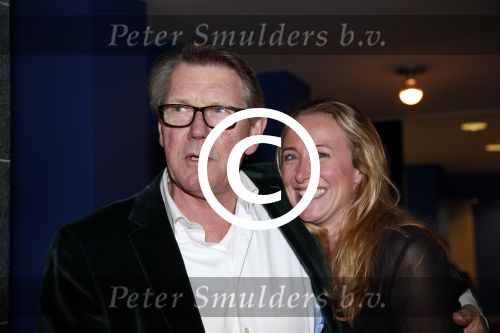 Haarlem 31 januari 2013
Premiere terug naar de kust in de schouwburg van Haarlem. Ursul de Geer met een kennis
Peter Smulders bv