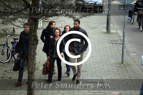 Amsterdam 22 januari 2014
Rechtzaak Badr Hari bij rechtbank in Amsterdam. Veel pers wacht Badr en zijn advocaat Bernadette Ficq