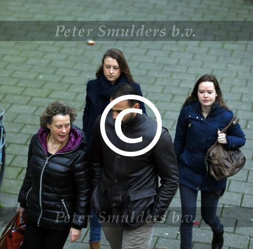 Amsterdam 22 januari 2014
Rechtzaak Badr Hari bij rechtbank in Amsterdam. Veel pers wacht Badr en zijn advocaat Bernadette Ficq