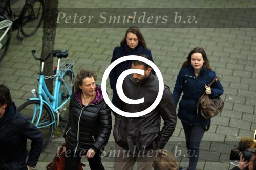 Amsterdam 22 januari 2014
Rechtzaak Badr Hari bij rechtbank in Amsterdam. Veel pers wacht Badr en zijn advocaat Bernadette Ficq