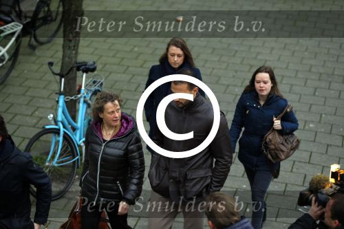 Amsterdam 22 januari 2014
Rechtzaak Badr Hari bij rechtbank in Amsterdam. Veel pers wacht Badr en zijn advocaat Bernadette Ficq