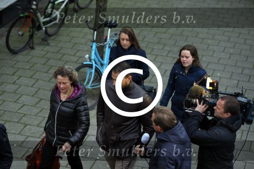 Amsterdam 22 januari 2014
Rechtzaak Badr Hari bij rechtbank in Amsterdam. Veel pers wacht Badr en zijn advocaat Bernadette Ficq
