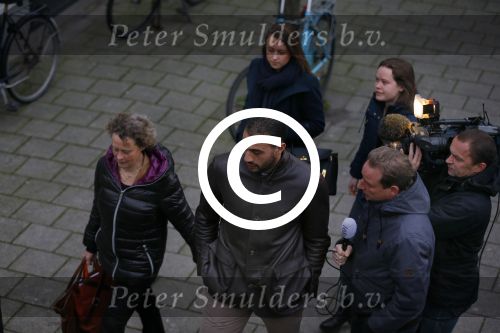 Amsterdam 22 januari 2014
Rechtzaak Badr Hari bij rechtbank in Amsterdam. Veel pers wacht Badr en zijn advocaat Bernadette Ficq
