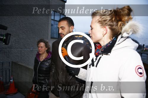 Amsterdam 22 januari 2014
Rechtzaak Badr Hari bij rechtbank in Amsterdam. Veel pers wacht Badr en zijn advocaat Bernadette Ficq
