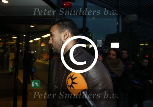 Amsterdam 22 januari 2014
Rechtzaak Badr Hari bij rechtbank in Amsterdam. Veel pers wacht Badr en zijn advocaat Bernadette Ficq