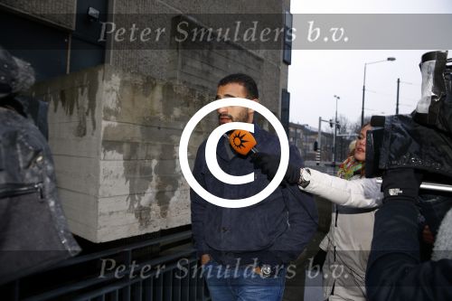 Amsterdam 23 januari 2014
Tweede dag van de rechtzaak van Badr Hari. Er is weer veel pers aanwezig.