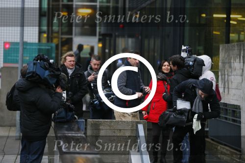 Amsterdam 23 januari 2014
Tweede dag van de rechtzaak van Badr Hari. Er is weer veel pers aanwezig.
