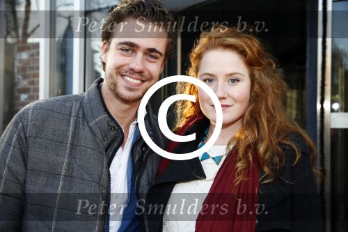 Haarlem 12 januari 2014
Premiere liefde half om half in schouwburg van Haarlem. Beau Schneider met vriendin