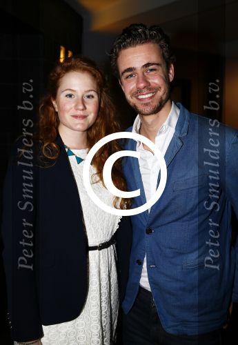 Haarlem 12 januari 2014
Premiere liefde half om half in schouwburg van Haarlem. Beau Schneider met vriendin