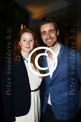 Haarlem 12 januari 2014
Premiere liefde half om half in schouwburg van Haarlem. Beau Schneider met vriendin