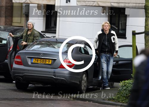 Amsterdam 13 januari 2014
Daley Blind met een vriend op de cornelis schuytstraat.