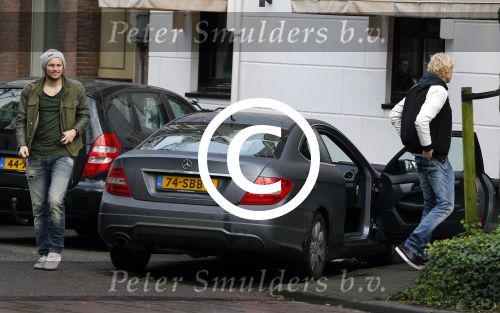 Amsterdam 13 januari 2014
Daley Blind met een vriend op de cornelis schuytstraat.