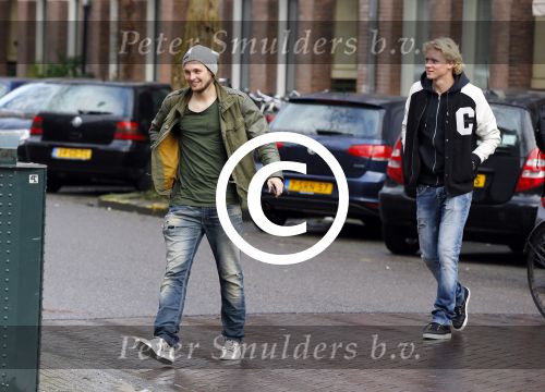 Amsterdam 13 januari 2014
Daley Blind met een vriend op de cornelis schuytstraat.