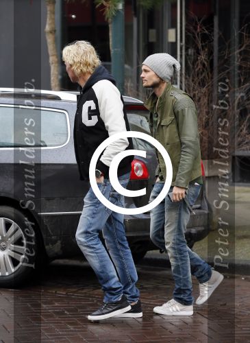 Amsterdam 13 januari 2014
Daley Blind met een vriend op de cornelis schuytstraat.