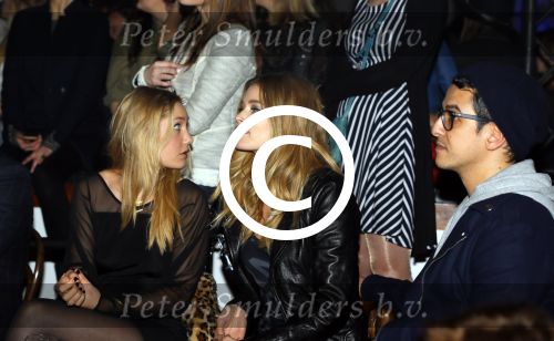Amsterdam 22 januari 2014
Doutzen Kroes met haar zus Renske bij modeshow Bjorn Borg.