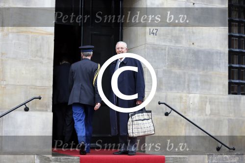 Amsterdam 14 januari 2014
Nieuwjarsreceptie Koning Willem Alexander en Koningin Maxima op het paleis op de dam. Kaviaarkoning Jacobus Toet
