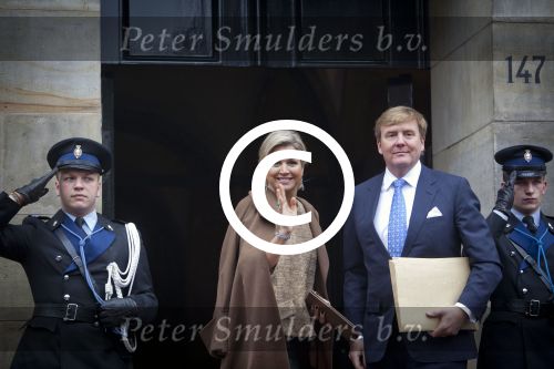 Amsterdam 14 januari 2014
Nieuwjarsreceptie Koning Willem Alexander en Koningin Maxima op het paleis op de dam.
