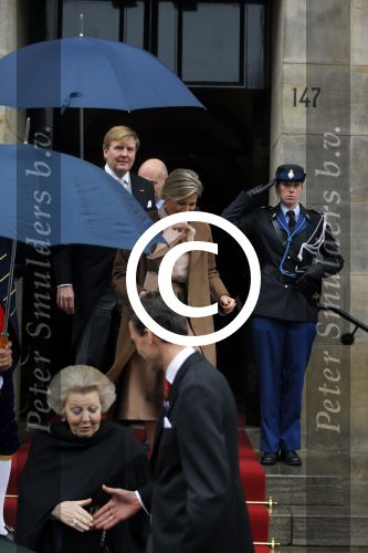 Amsterdam 15 januari 2014
Nieuwjaarsreceptie Koning Willem Alexander en Koningin Maxima in het paleis op de dam.