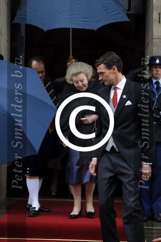 Amsterdam 15 januari 2014
Nieuwjaarsreceptie Koning Willem Alexander en Koningin Maxima in het paleis op de dam. Prinses Beatrix