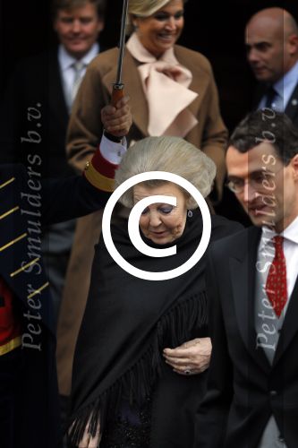 Amsterdam 15 januari 2014
Nieuwjaarsreceptie Koning Willem Alexander en Koningin Maxima in het paleis op de dam. Prinses Beatrix