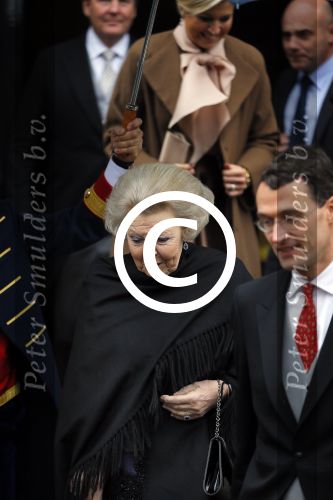 Amsterdam 15 januari 2014
Nieuwjaarsreceptie Koning Willem Alexander en Koningin Maxima in het paleis op de dam. Prinses Beatrix