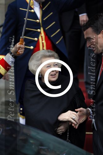 Amsterdam 15 januari 2014
Nieuwjaarsreceptie Koning Willem Alexander en Koningin Maxima in het paleis op de dam. Prinses Beatrix