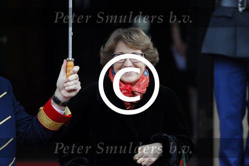 Amsterdam 15 januari 2014
Nieuwjaarsreceptie Koning Willem Alexander en Koningin Maxima in het paleis op de dam. Prinses Margriet