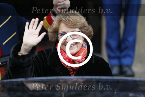 Amsterdam 15 januari 2014
Nieuwjaarsreceptie Koning Willem Alexander en Koningin Maxima in het paleis op de dam. Prinses Margriet