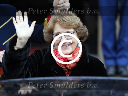 Amsterdam 15 januari 2014
Nieuwjaarsreceptie Koning Willem Alexander en Koningin Maxima in het paleis op de dam. Prinses Margriet