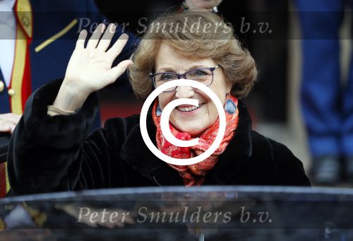 Amsterdam 15 januari 2014
Nieuwjaarsreceptie Koning Willem Alexander en Koningin Maxima in het paleis op de dam. Prinses Margriet