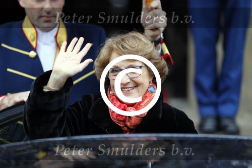 Amsterdam 15 januari 2014
Nieuwjaarsreceptie Koning Willem Alexander en Koningin Maxima in het paleis op de dam. Prinses Margriet