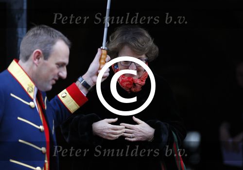 Amsterdam 15 januari 2014
Nieuwjaarsreceptie Koning Willem Alexander en Koningin Maxima in het paleis op de dam. Prinses Margriet