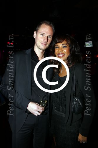 Uitgeest 20 januari 2014
Nieuwjaarsreceptie Henk Geels in Bob\'s saloon. Raffaela Paton met nieuwe vriend