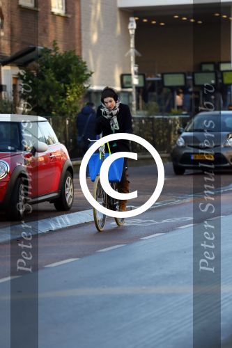 Amsterdam 23 januari 2015
Anna Drijver op de fiets