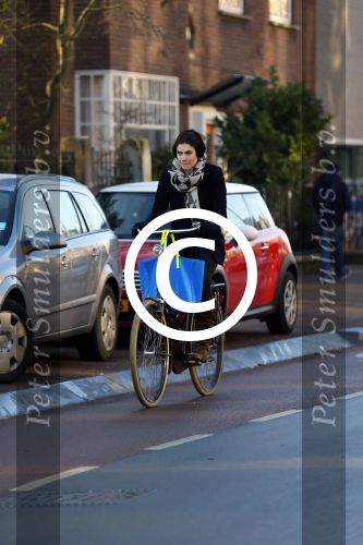 Amsterdam 23 januari 2015
Anna Drijver op de fiets