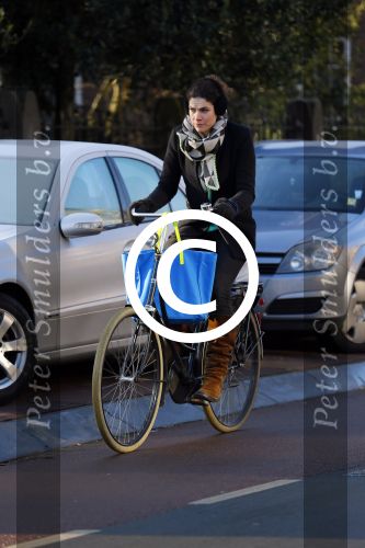 Amsterdam 23 januari 2015
Anna Drijver op de fiets
