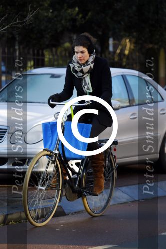Amsterdam 23 januari 2015
Anna Drijver op de fiets