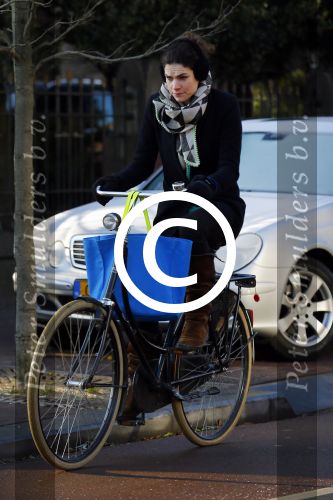 Amsterdam 23 januari 2015
Anna Drijver op de fiets