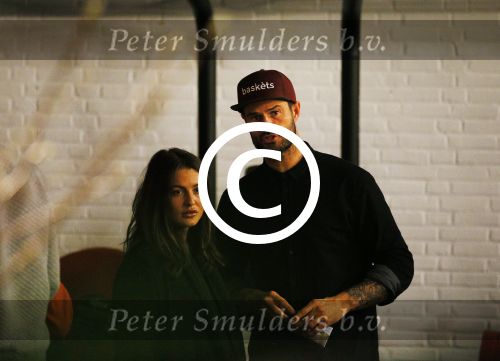 Amsterdam 21 januari 2015
Opening sportschool van Arie Boomsma genaamd Vondelgym. Arie met zijn nieuwe vriendin Romy Houwer